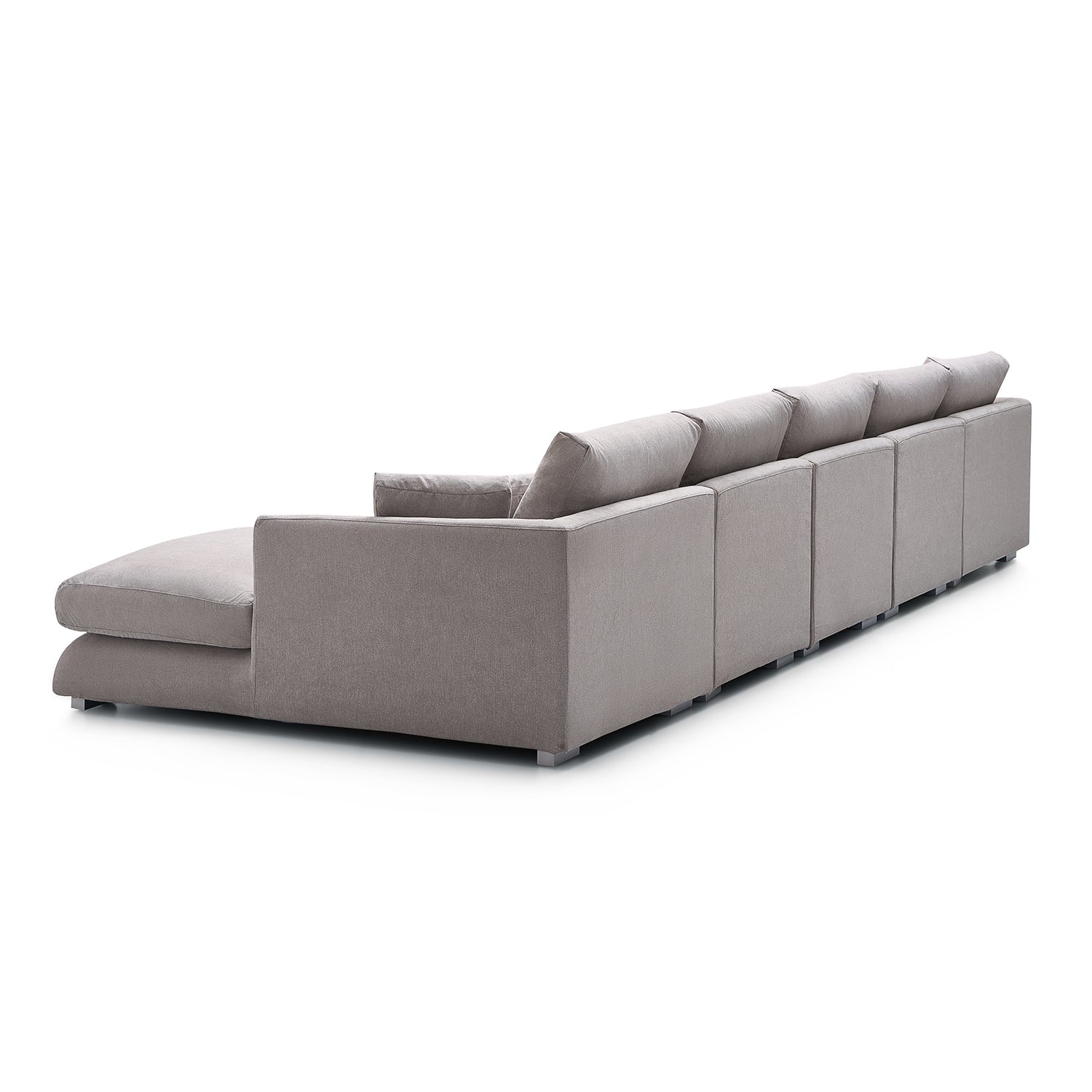 Feathers U-Shaped Sectional Couch 140-200 Inches