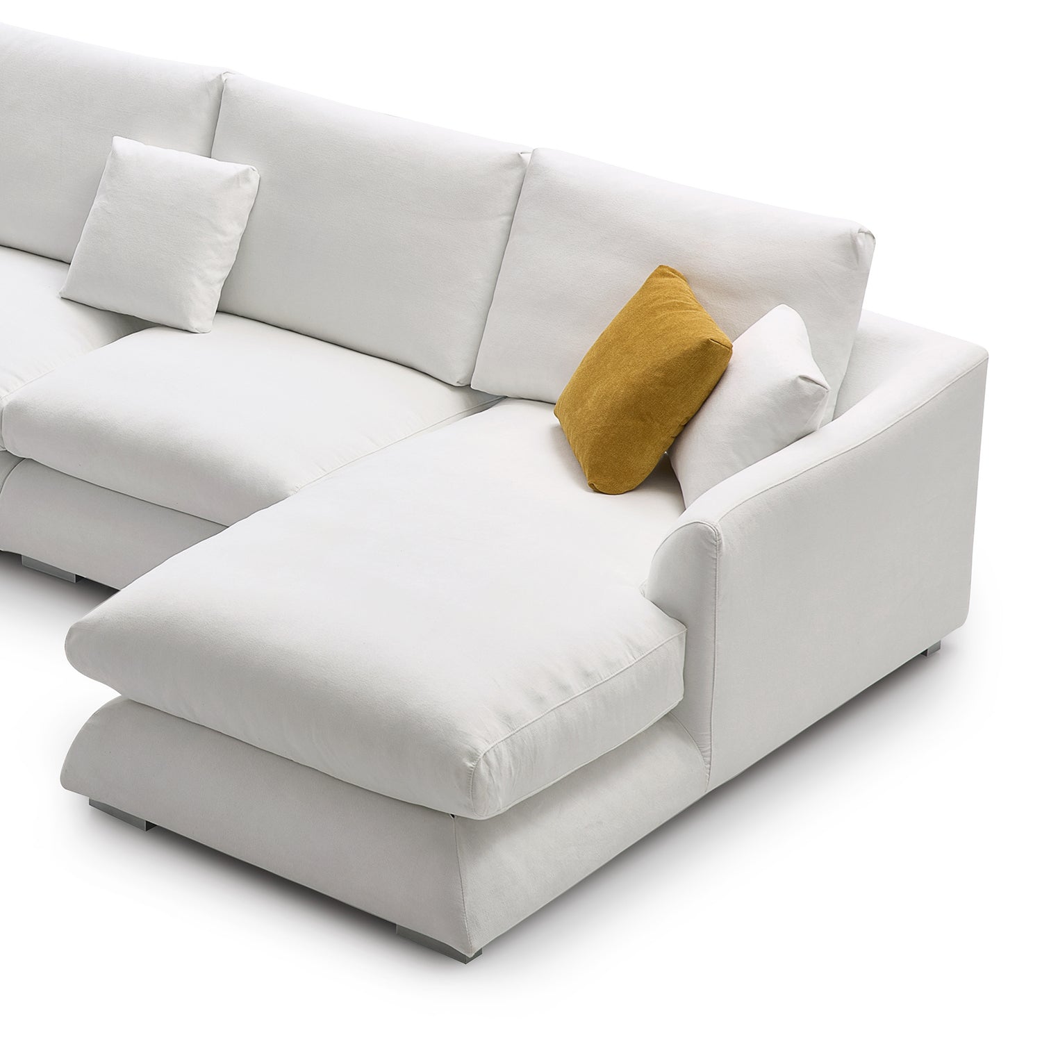 Feathers U-Shaped Sectional Couch 140-200 Inches