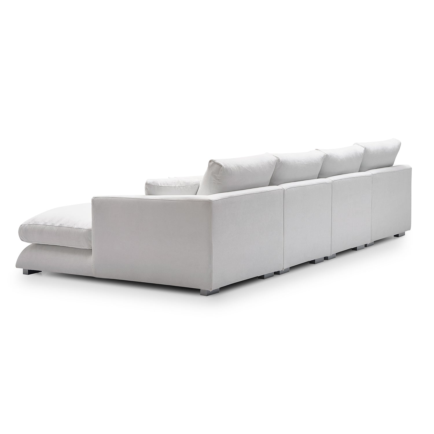 Feathers U-Shaped Sectional Couch 140-200 Inches