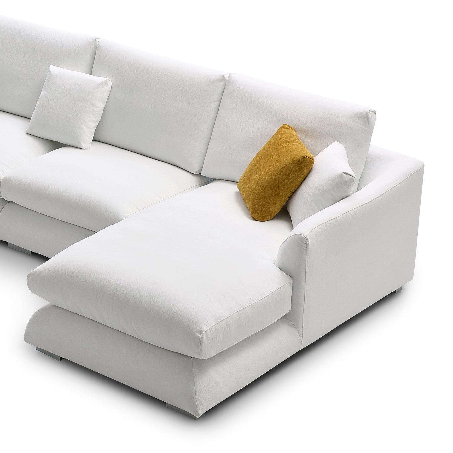Feathers U-Shaped Sectional Couch 140-200 Inches