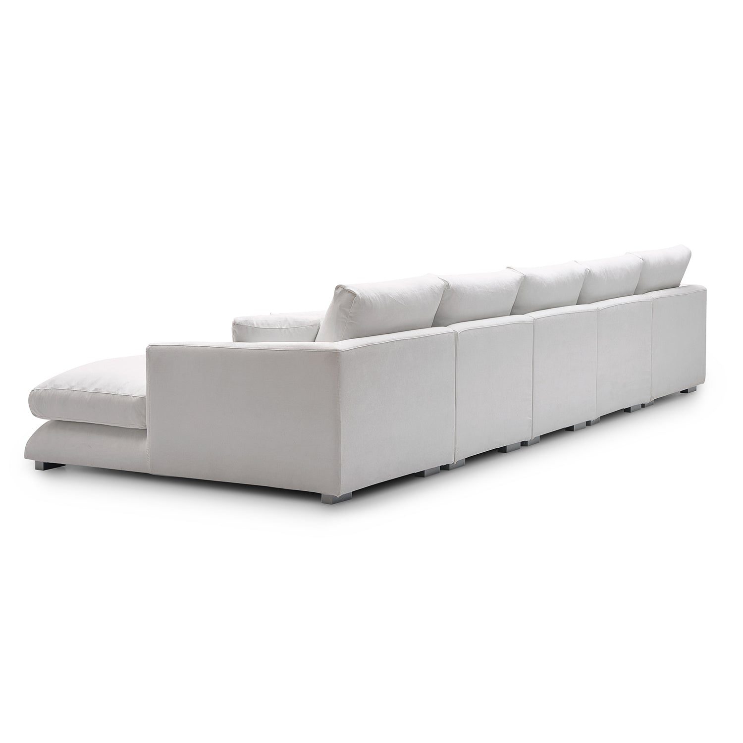 Feathers U-Shaped Sectional Couch 140-200 Inches