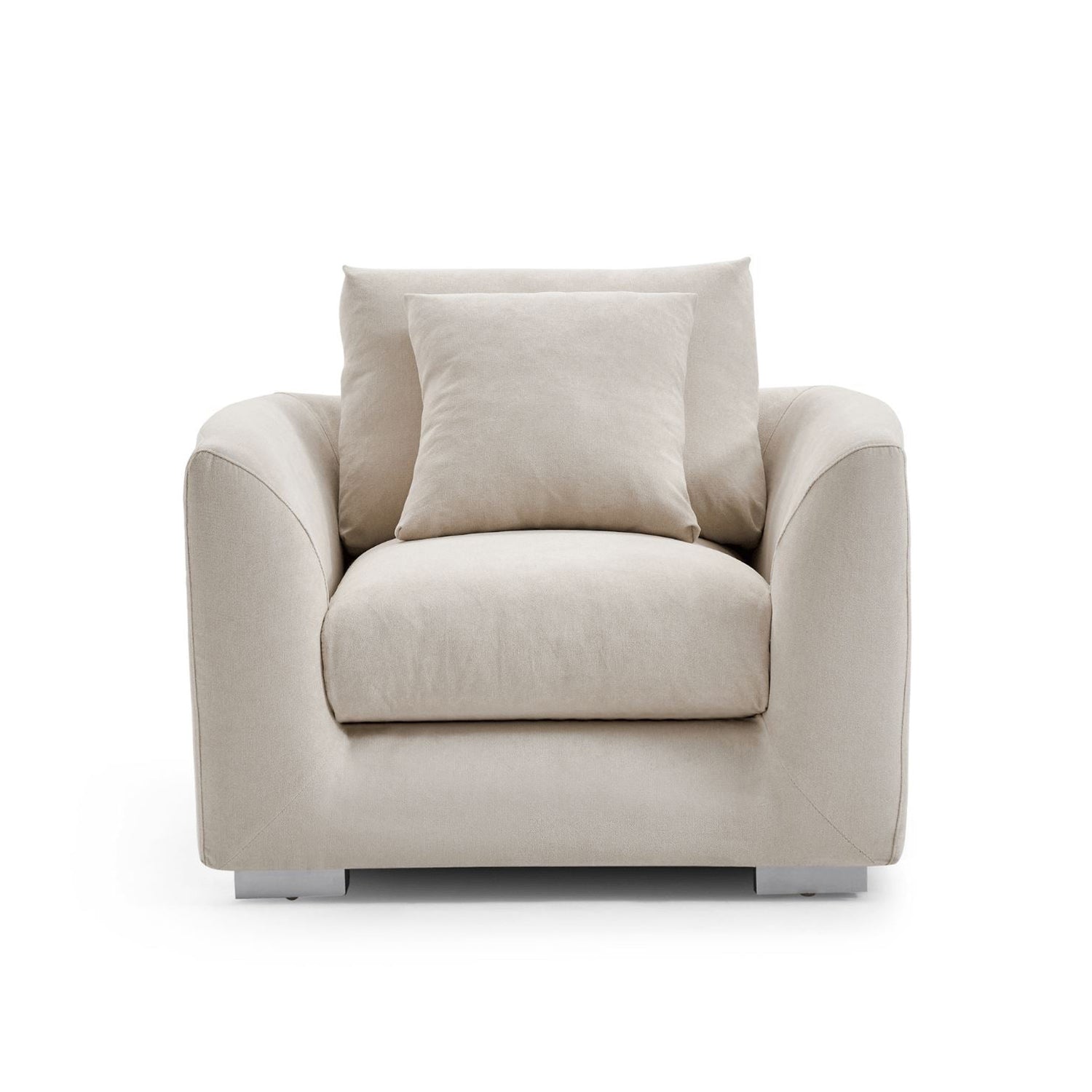 Feathers Armchair Single Sofa - 40 Inches