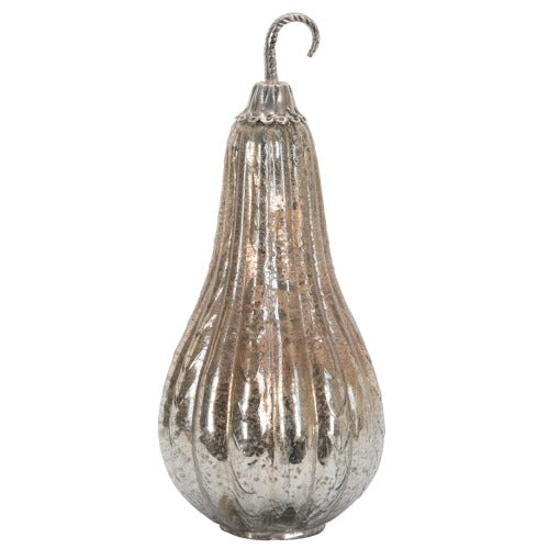 Foil Mercury Glass Gourd – Fall Harvest Thanksgiving Decor