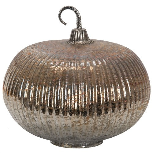 Foil Mercury Glass Pumpkin – Harvest Festival Table Decor