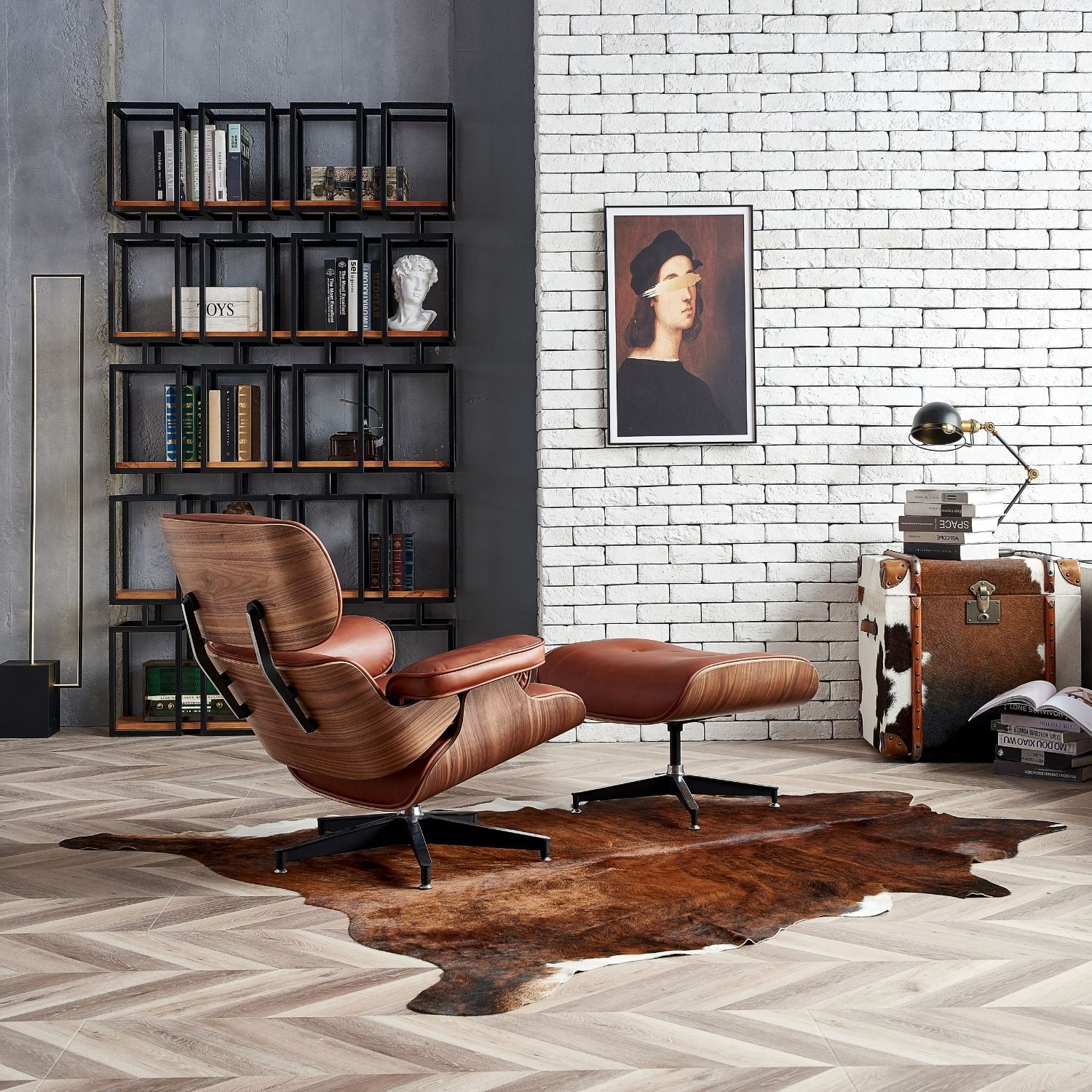 Hadley Chair with Ottoman Chair Foundry