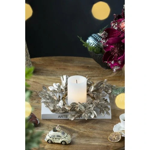 Gold Boxwood Candle Ring Set of 6