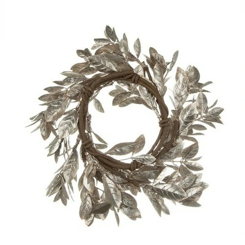 Gold Boxwood Candle Ring Set of 6