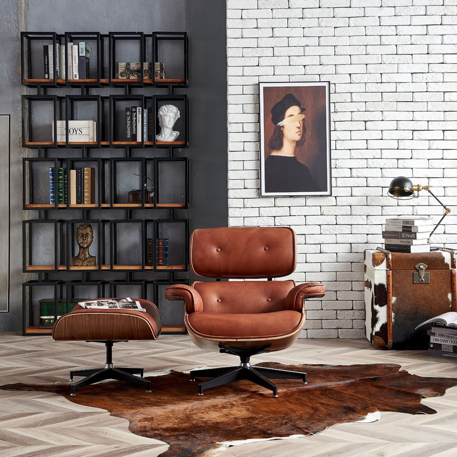 Hadley Chair with Ottoman Chair Foundry