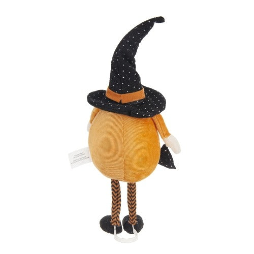 2 Pics Fabric Standing Orange Gnome Holding Banner