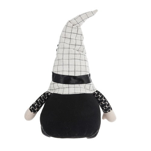 Halloween 2 Pics – Fabric Sitting Gnomes with White Hat & Spider
