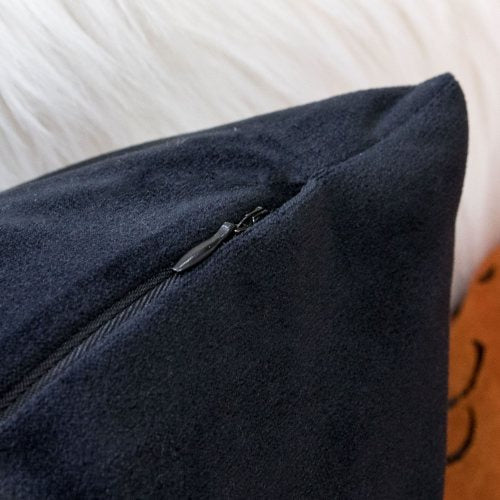 Halloween Trick or Treat Lumbar Pillow – Black Embroidered Cushion