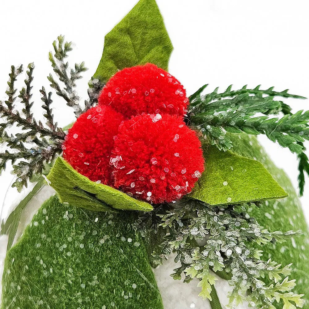 Iced Pinecone Ornaments Set of 6 for a Natural Winter Christmas Tree