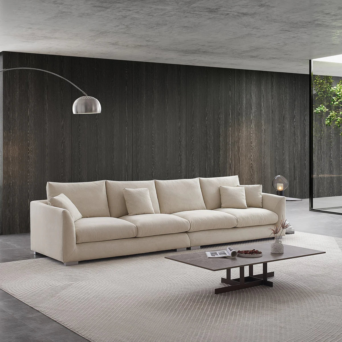 Feathers Sofa - 6 Seater Beige【Christmas Special】