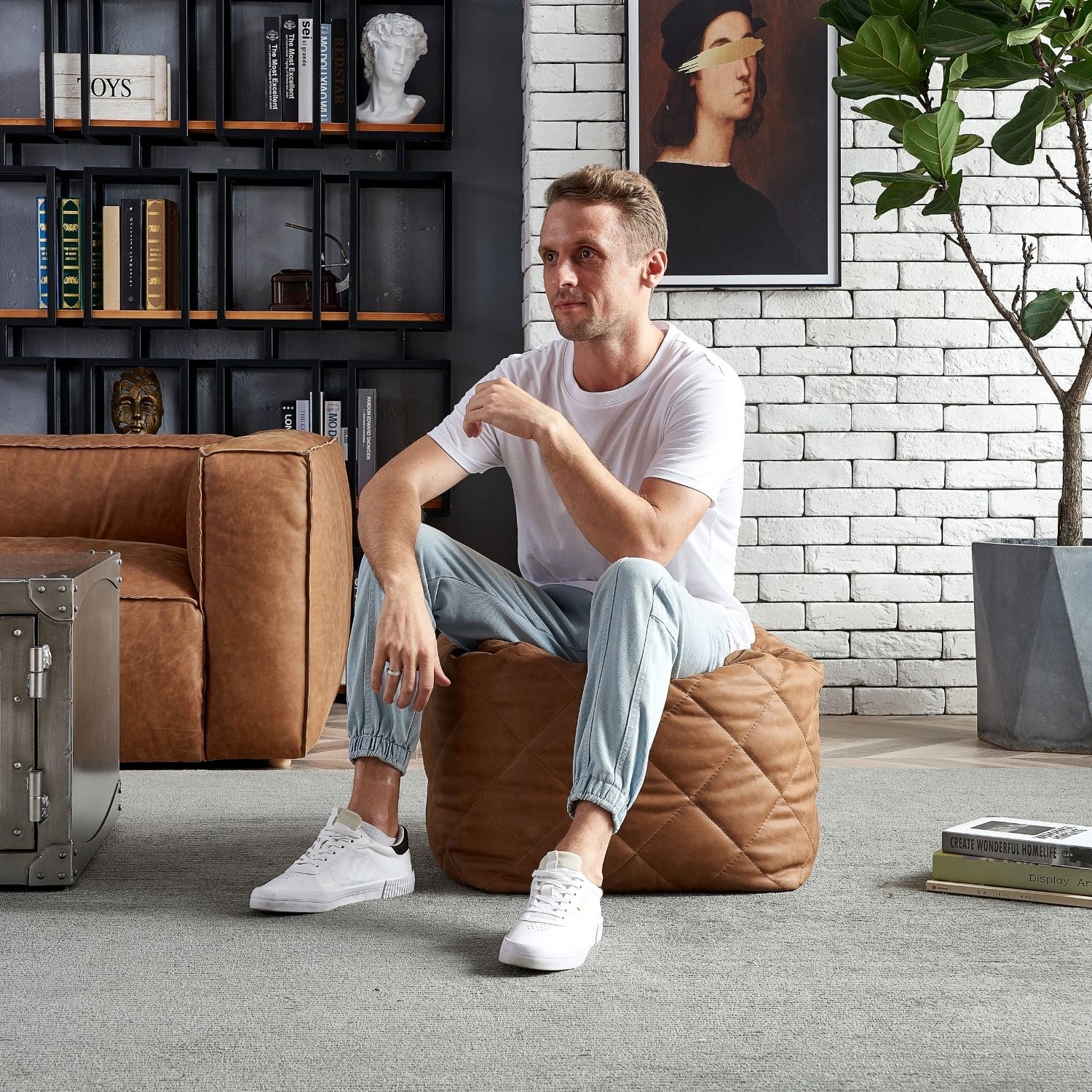 Maroc Pouf Ottoman Chair Foundry