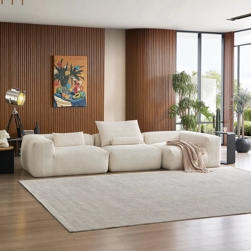 Mellow Closed Sectional 3-Seater