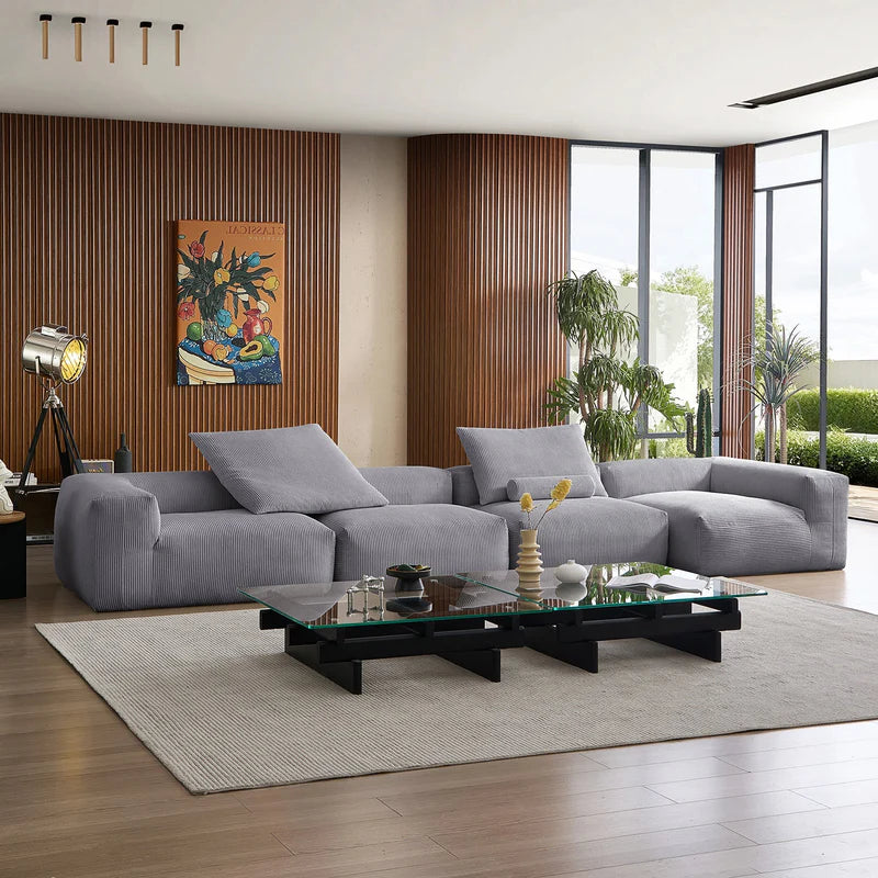 Mellow Closed Sectional with 1 Deep Corner