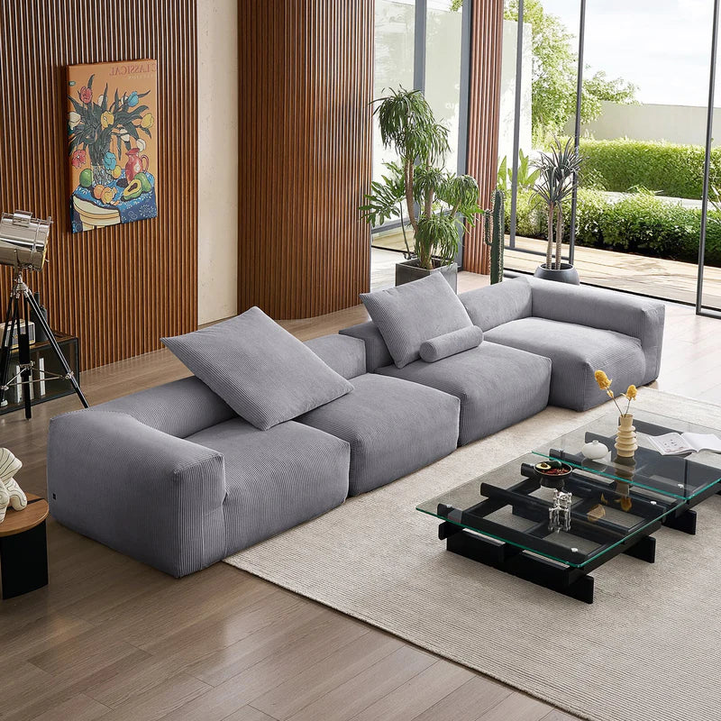 Mellow Closed Sectional with 1 Deep Corner