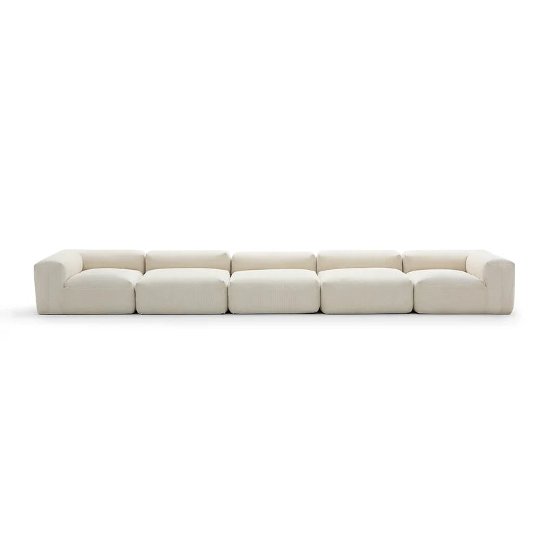 Mellow Corduroy 5-Seater Washable Sectional Couch