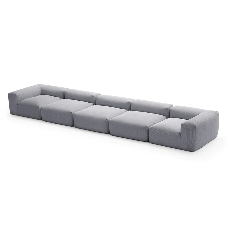 Mellow Corduroy 5-Seater Washable Sectional Couch
