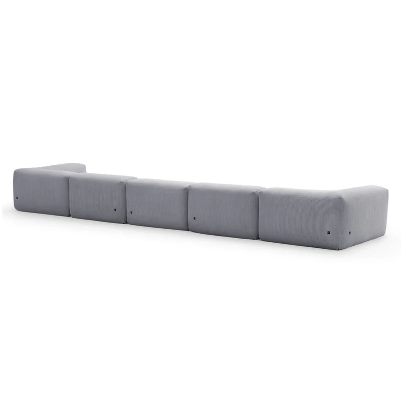 Mellow Corduroy 5-Seater Washable Sectional Couch