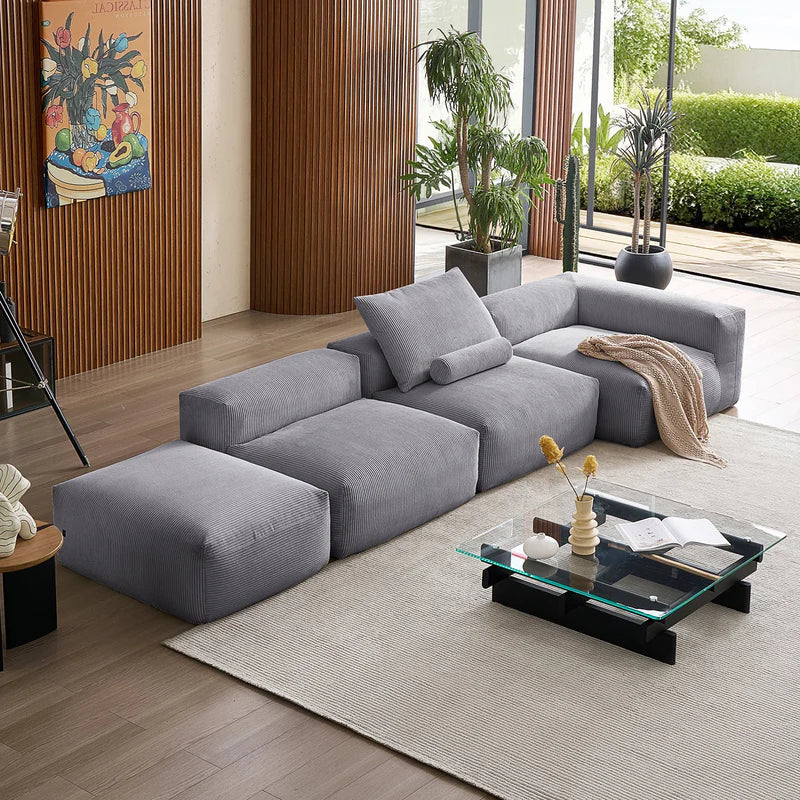 Mellow Sectional Open Couch 4-Seater