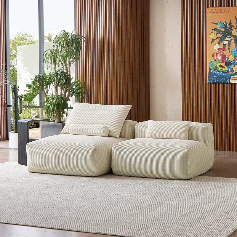 Mellow Open Sectional Armless Loveseat