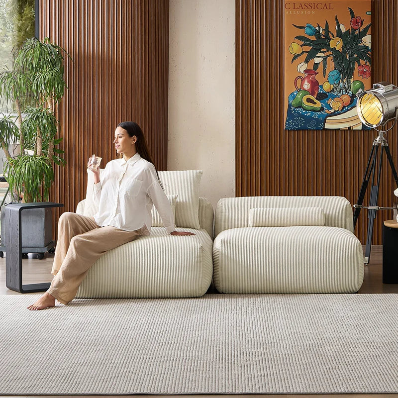 Mellow Open Sectional Armless Loveseat