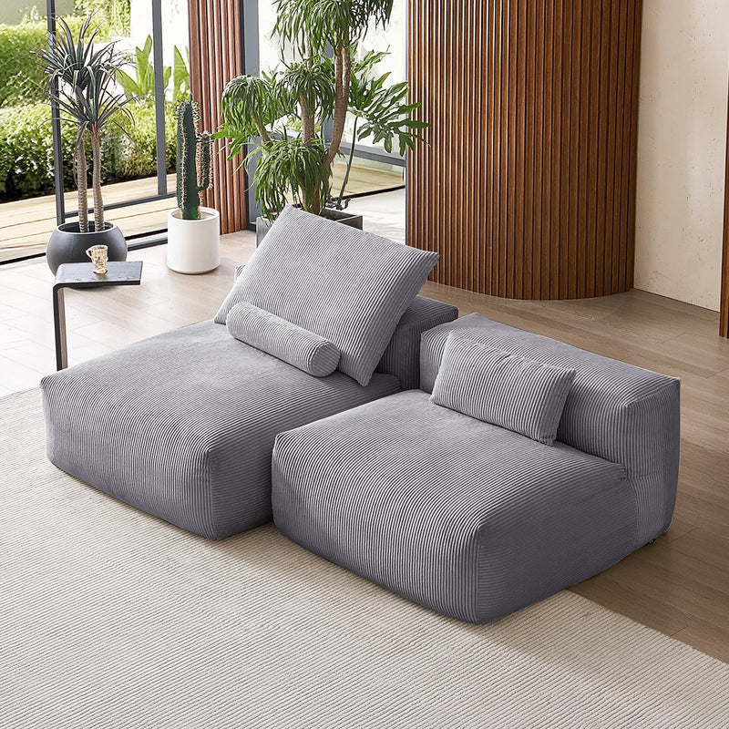 Mellow Open Sectional Armless Loveseat