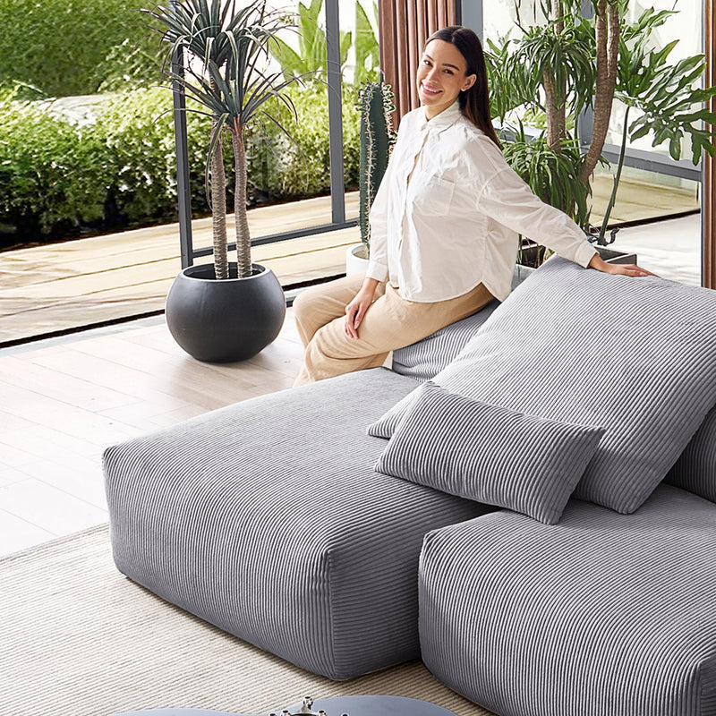 Mellow Open Sectional Armless Loveseat