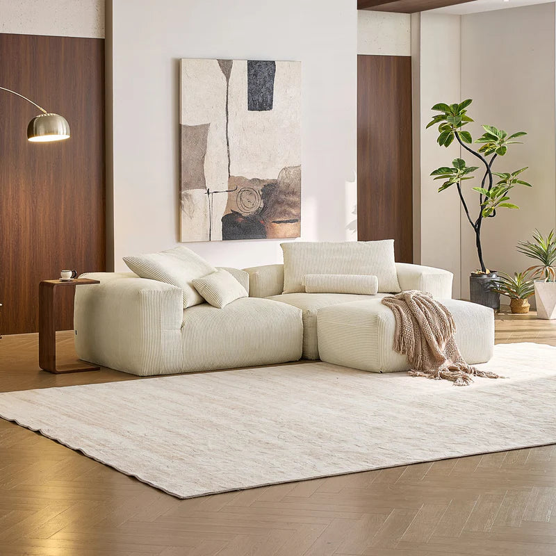 Mellow Loveseat Sectional with Ottoman