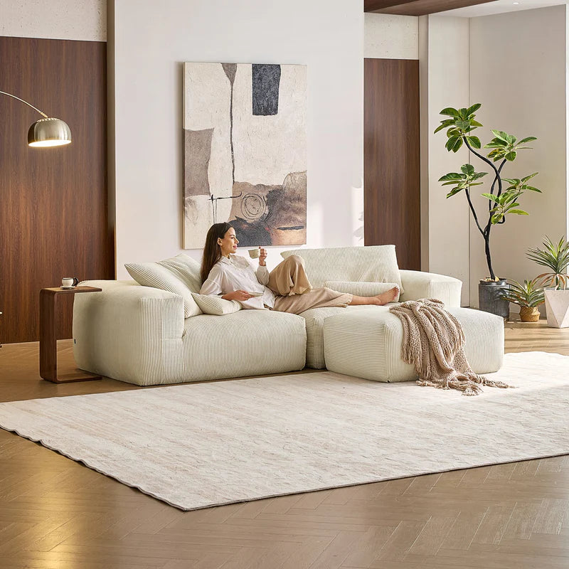 Mellow Loveseat Sectional with Ottoman