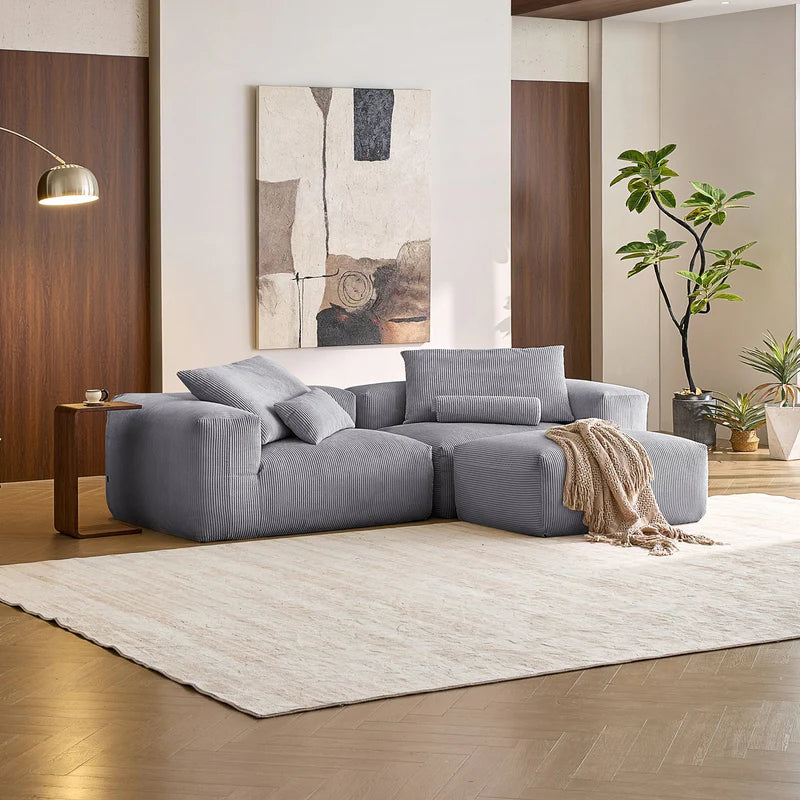 Mellow Loveseat Sectional with Ottoman