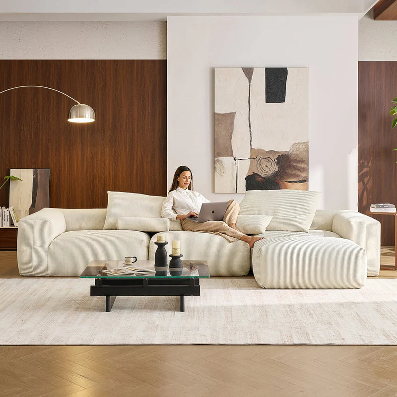 Mellow 3-Seater L-Shaped Sectional Couch