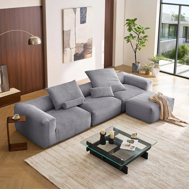 Mellow 3-Seater L-Shaped Sectional Couch
