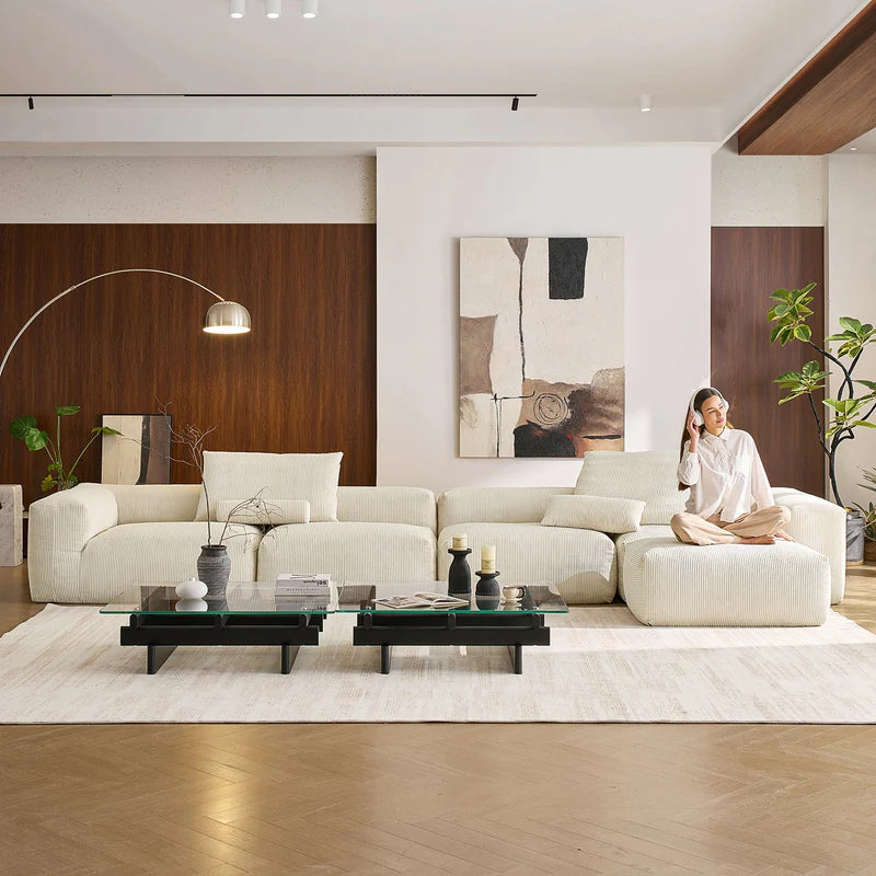 Mellow 4-Seater L-Shaped Sectional Couch