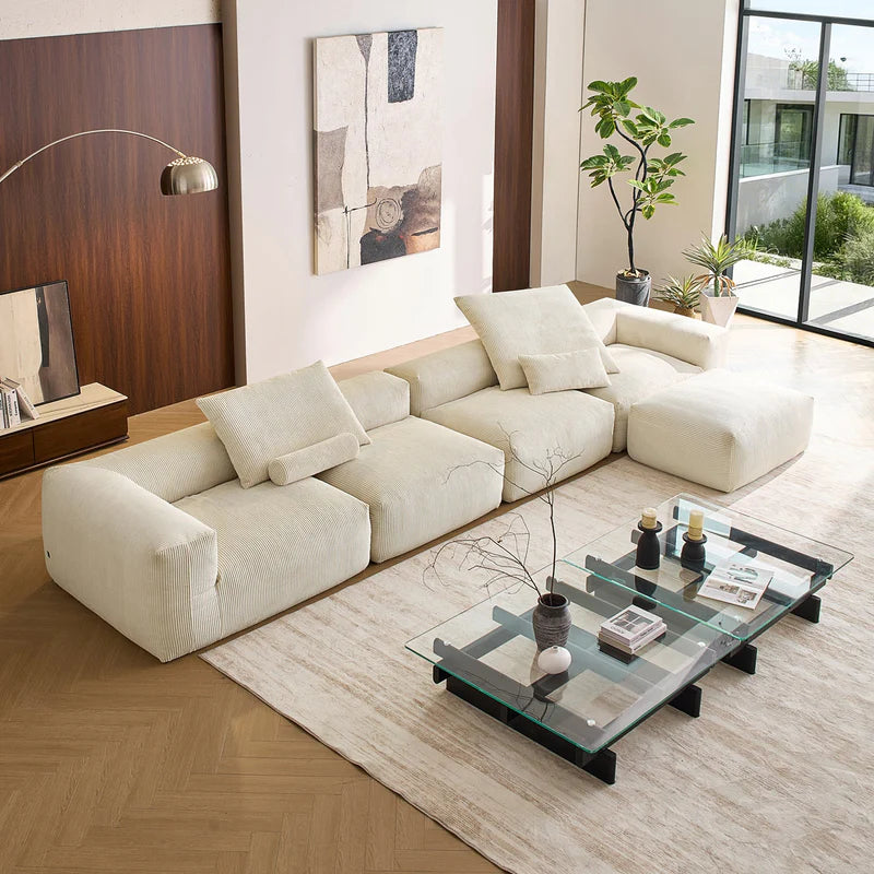 Mellow 4-Seater L-Shaped Sectional Couch