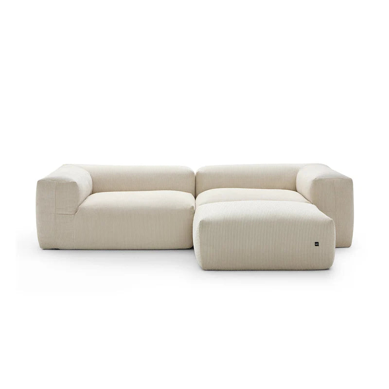 Mellow Loveseat Sectional with Ottoman