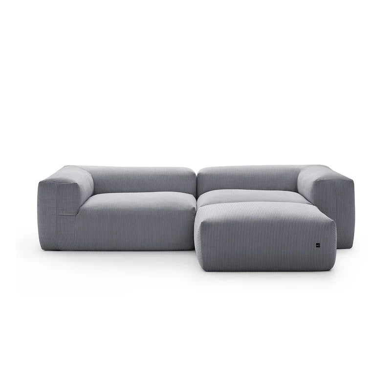 Mellow Loveseat Sectional with Ottoman
