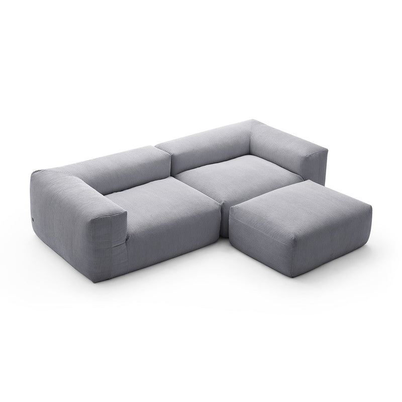Mellow Loveseat Sectional with Ottoman
