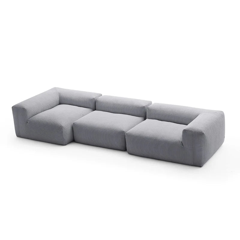 Mellow Closed Sectional 3-Seater