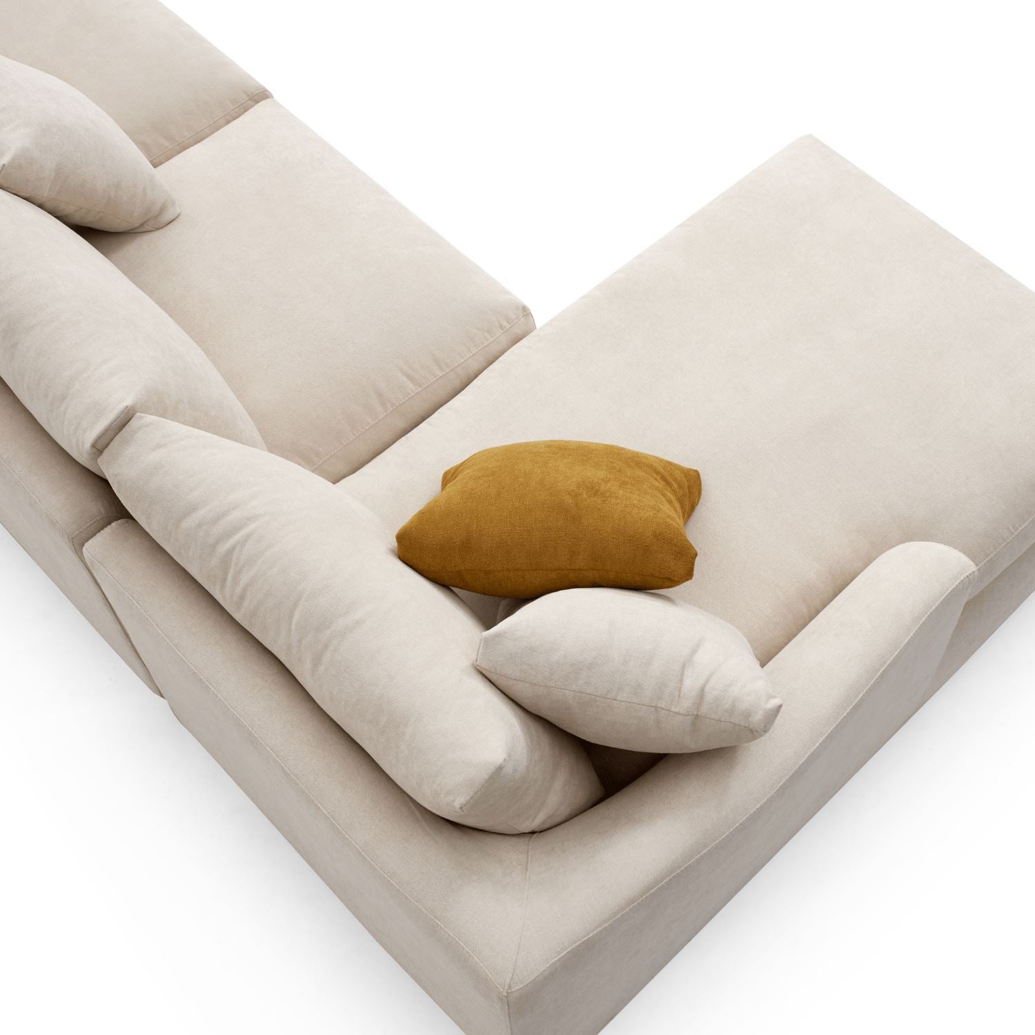 Feathers U-Sectional Sofa Mario Capasa