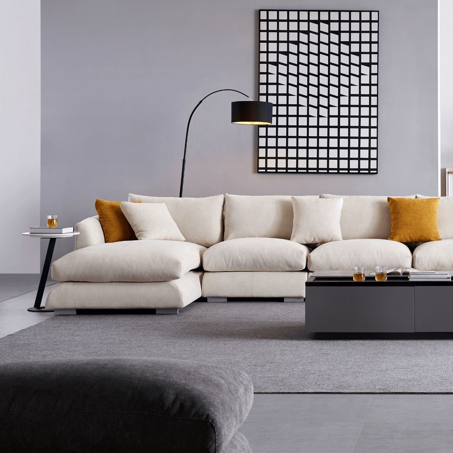Feathers U-Sectional, sectional, Mario Capasa | Valyou Furniture