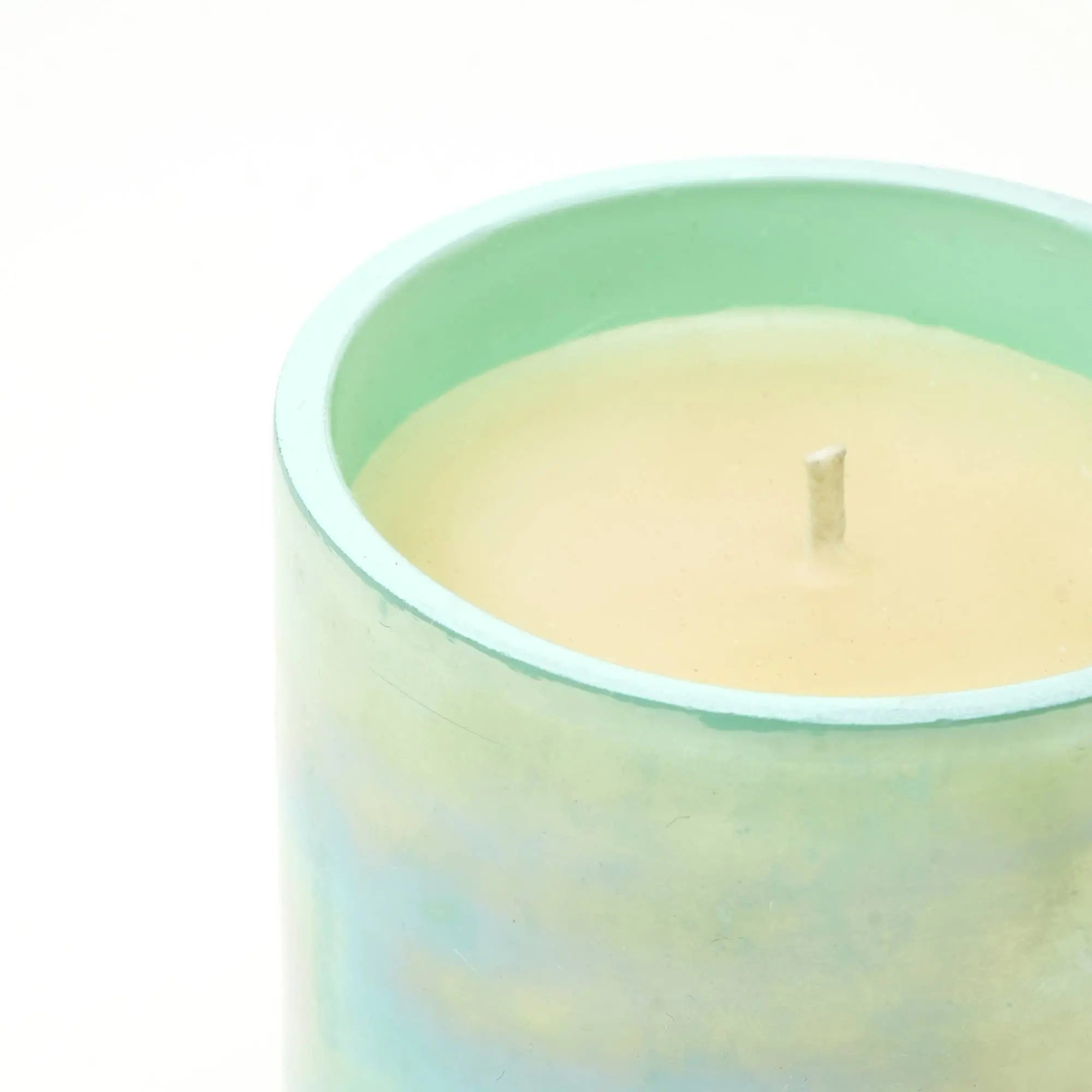 Pastel Glow Scented Wax Candle Blue Elegant