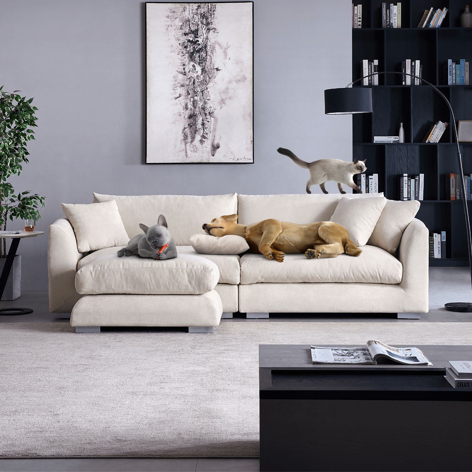 Feathers Sofa + Ottoman, Sofa, Mario Capasa | Valyou Furniture