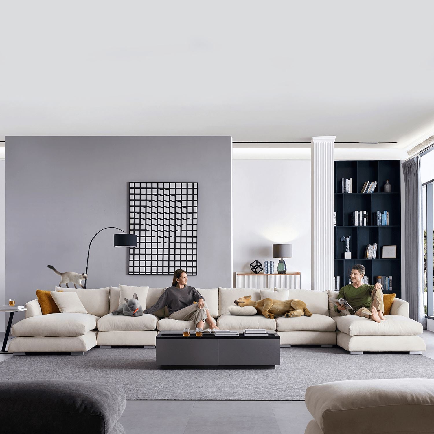 Feathers U-Sectional - Valyou