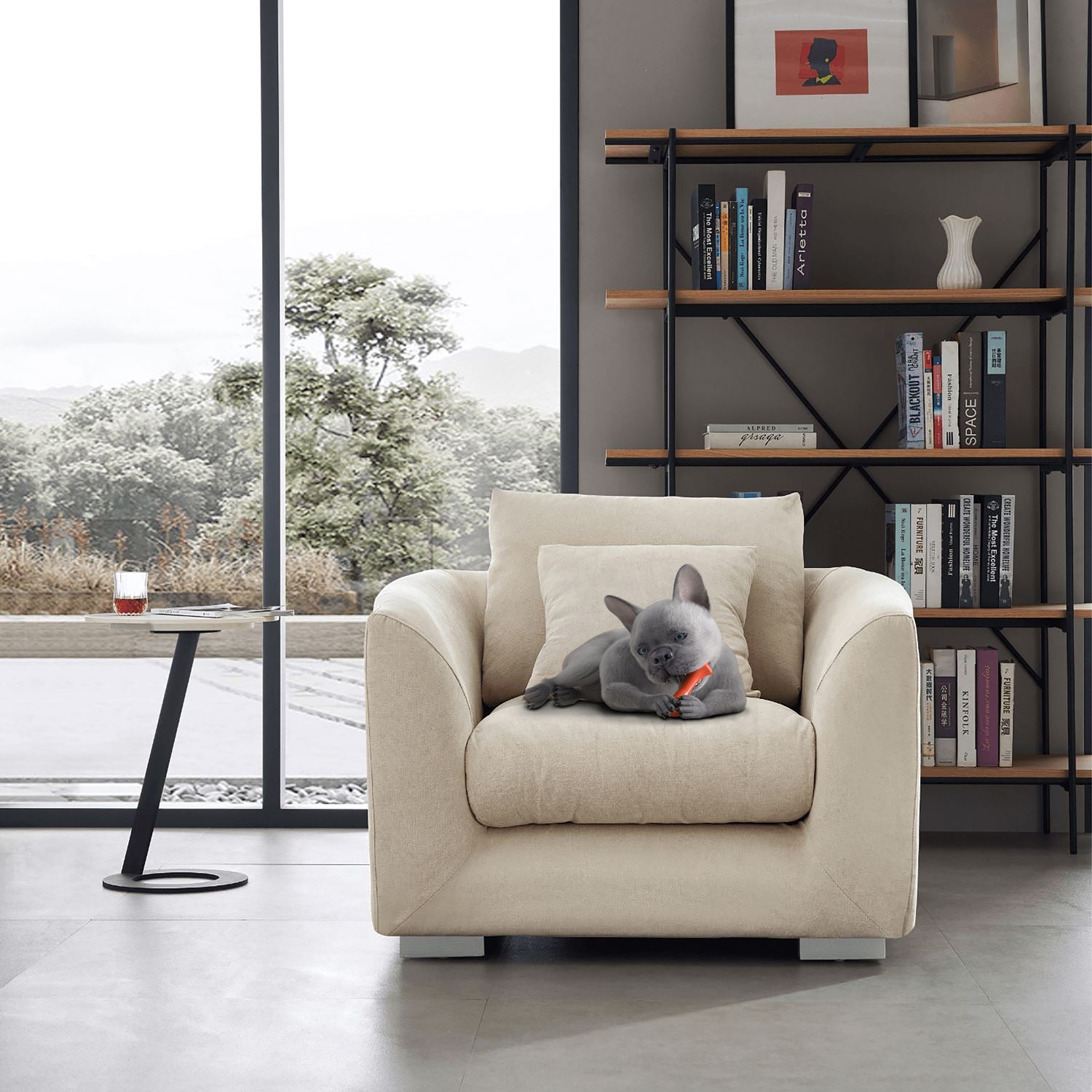 Feathers Armchair, Accent Chair, Mario Capasa | Valyou Furniture