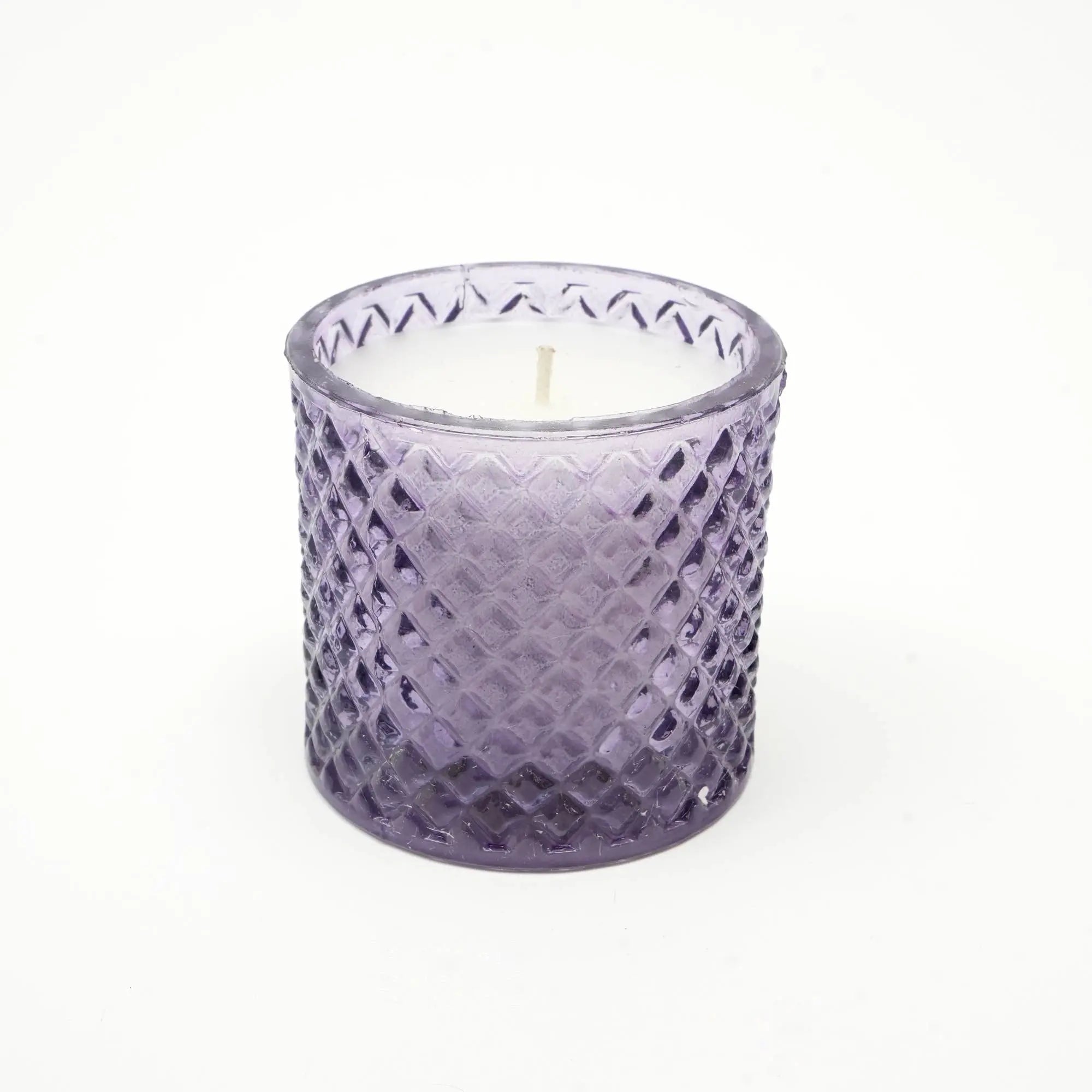 Plush Radiance Scented Wax Candle Purple