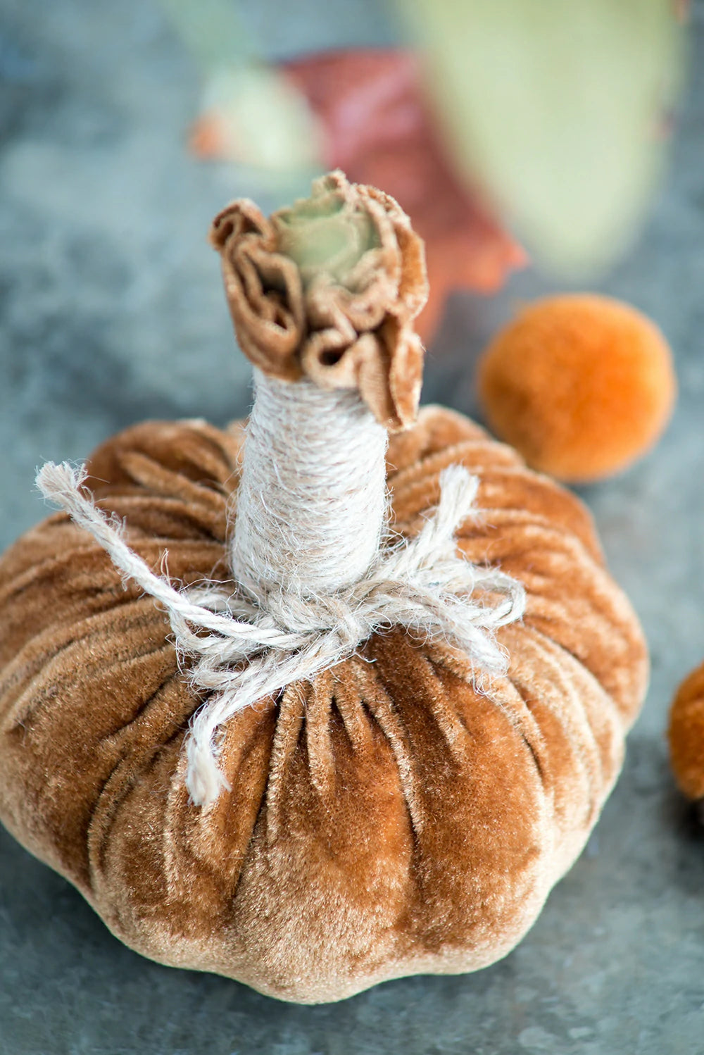 Pumpkin Ornaments Set of 6 for Fall, Thanksgiving & Harvest Festival