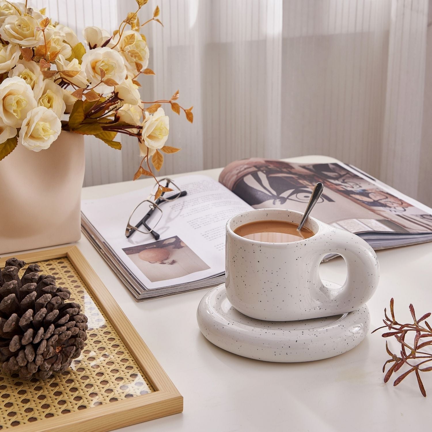 Rivo Mug Accessory Valyōu Furniture White