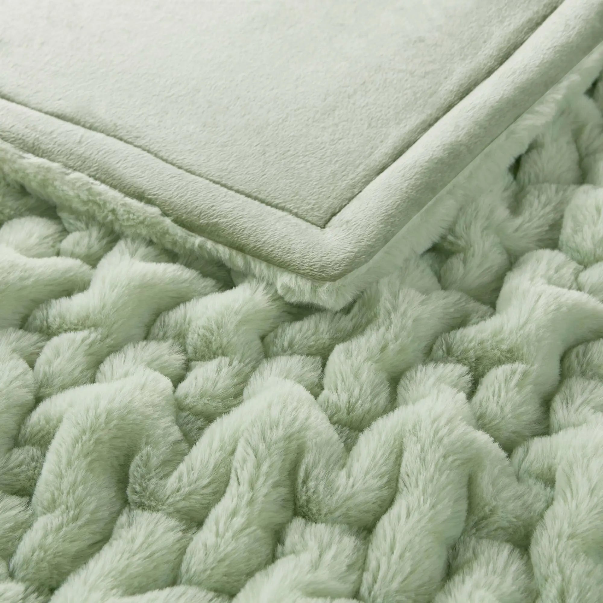 Ruched Fur Throw